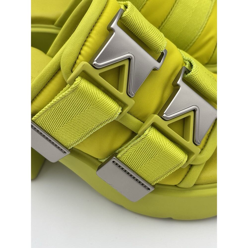 Bottega Veneta Flash Buckle Mule Sandal Neon Yellow Chartreuse Size 39 / 9 - Picture 5 of 16
